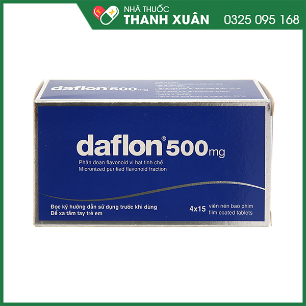 Daflon 500mg - Điều trị trĩ và suy dãn tĩnh mạch